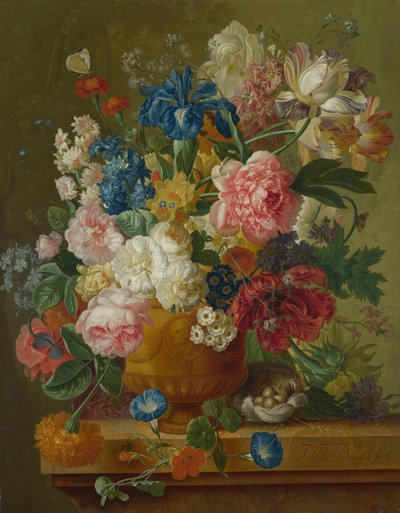 Flores en un jarrón, 1789 de Paul Theodor van Brussel